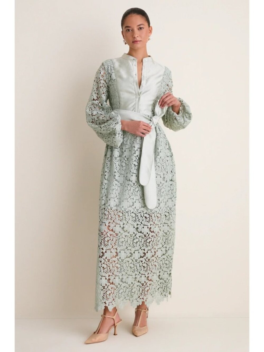 TUCKERNUCK Lace Calliope Dress Sage Size XXL NWT